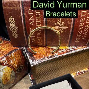 D̲a̲v̲i̲d̲ ̲Y̲u̲r̲m̲a̲n̲ 4mm Double Gold X Bracelets